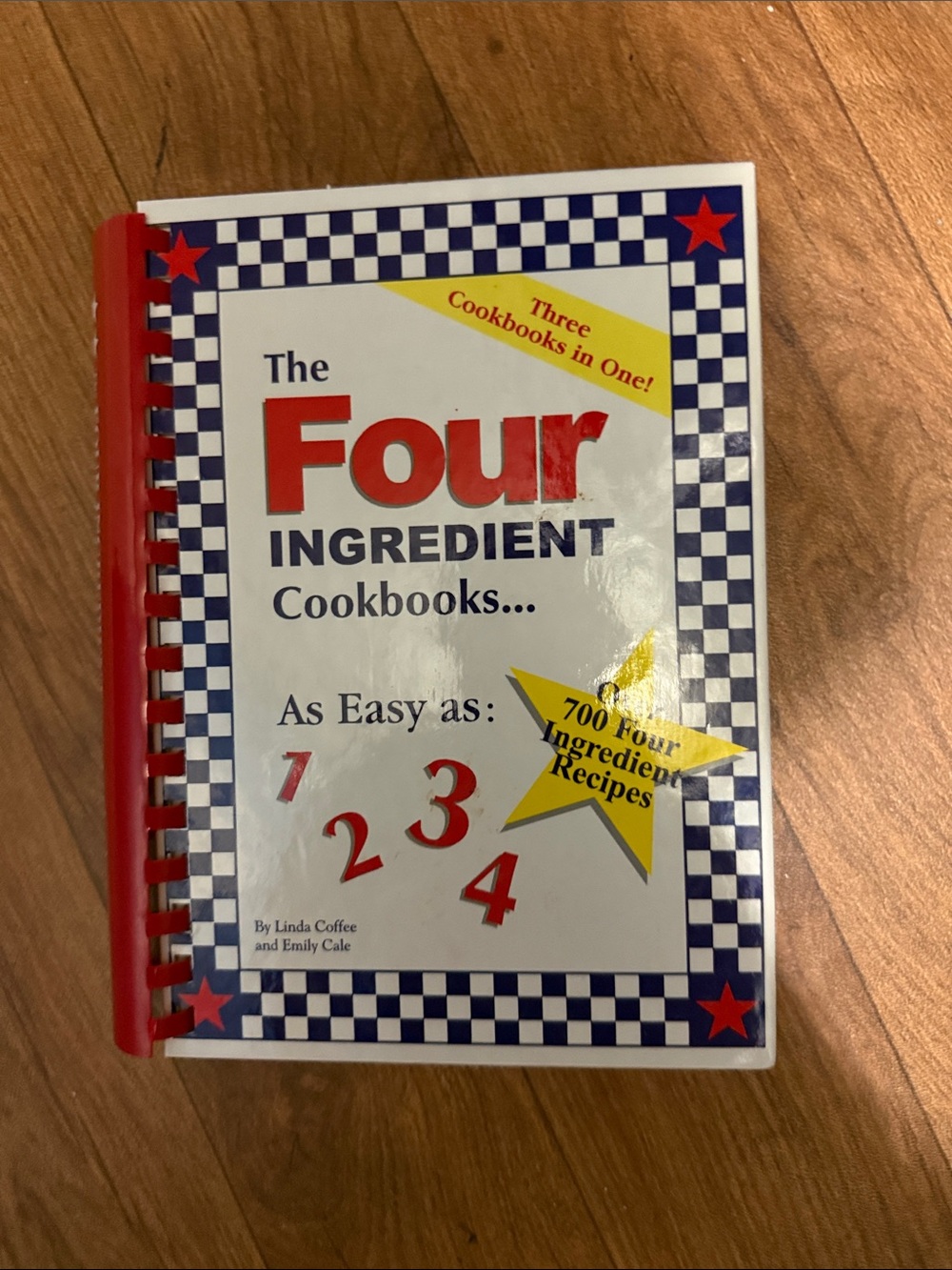 Four Ingredient Cookbooks - Red Cover great recipes for easy cooking